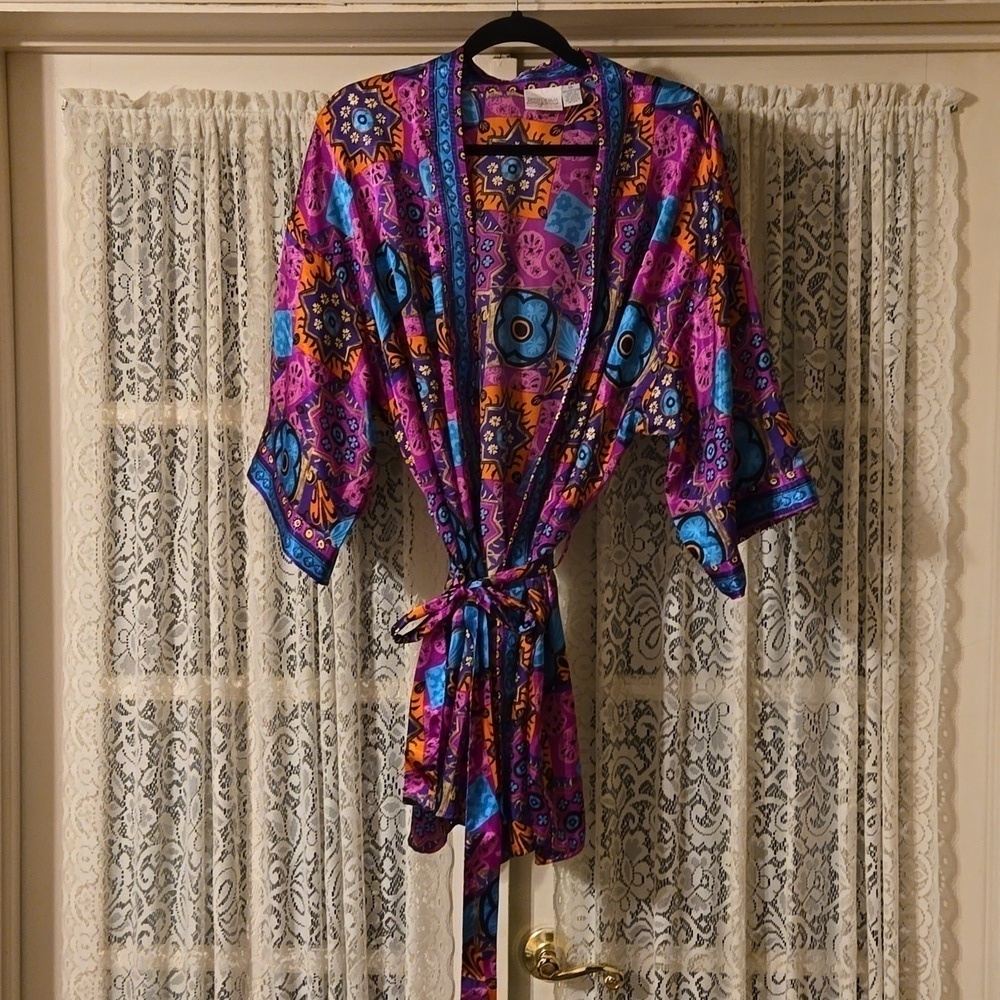 Body Drama Lingerie Psychedelic Bohemian Robe Size Medium